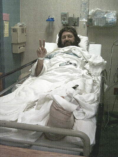 In the hospital 2 hours after the accident