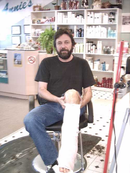 At the hair salon 1 week later